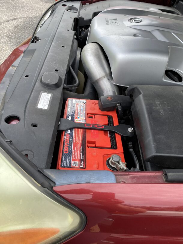 URD Billet Battery Hold Down 20032009 Lexus GX470 Underdog Racing