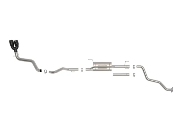 aFe Exhaust Vulcan Series BLACK DUAL TIP 24+ Tacoma - Image 4