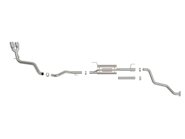 aFe Exhaust Vulcan Series POLISHED DUAL TIP 24+ Tacoma - Image 3