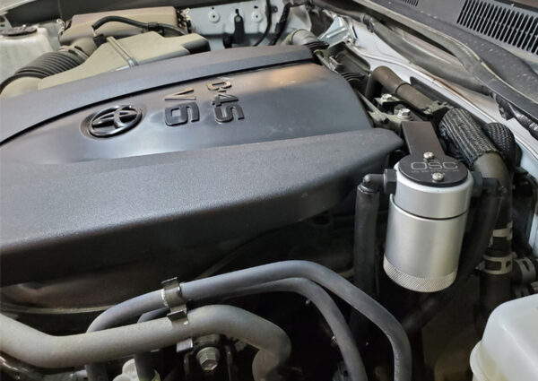 J&L Oil Separator Tacoma 4L, 4Runner, FJ V6 SILVER - Image 4
