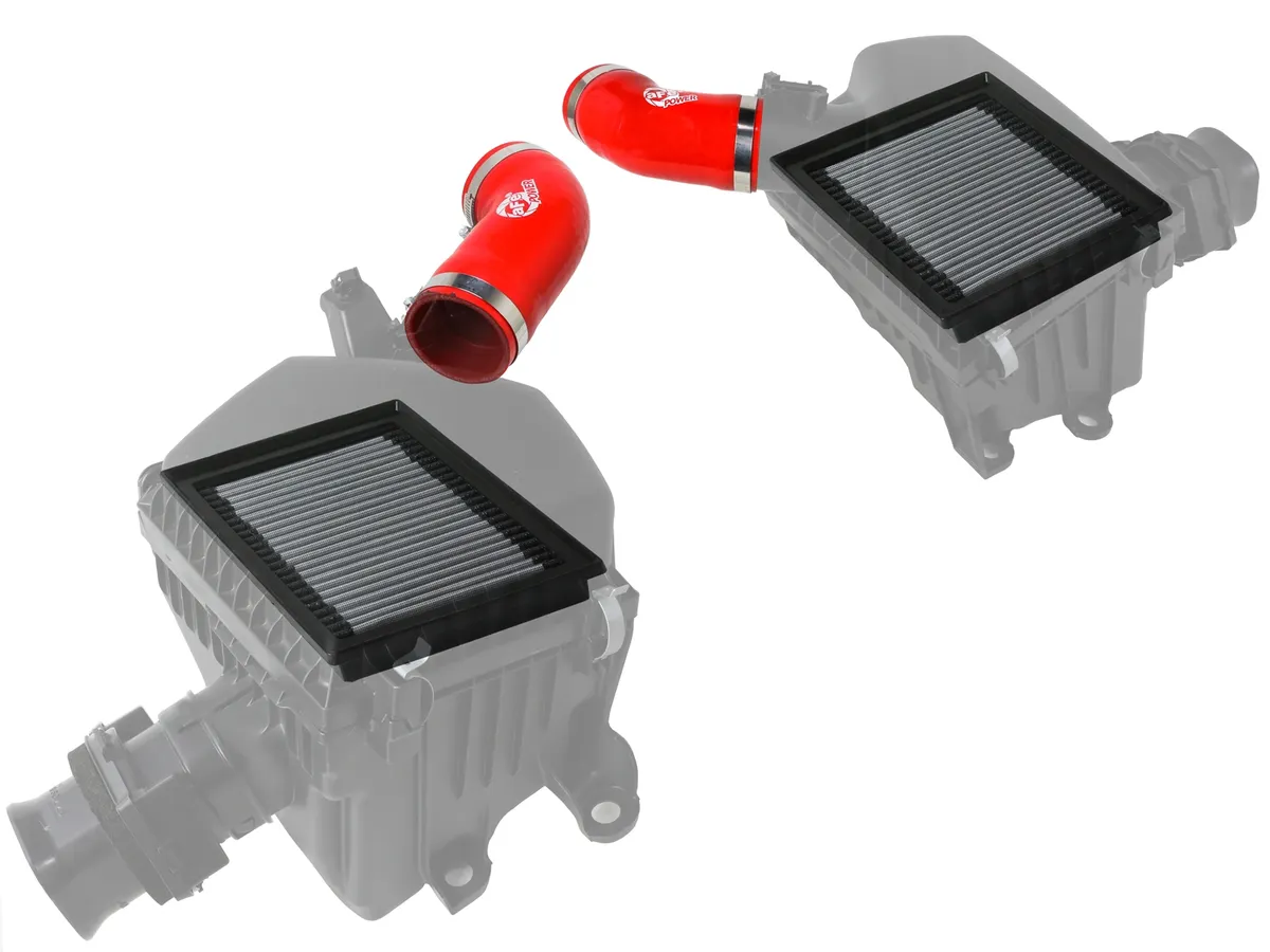 aFe POWER Super Stock RED Edition Induction System w/ ProDryS Filters 22+ Tundra 23+ Sequoia