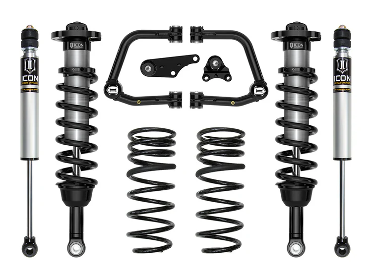 ICON 2024-2025 Toyota Tacoma 1.25-3" Lift, Stage 2 Suspension System, Tubular, Triple Rate Rear Springs