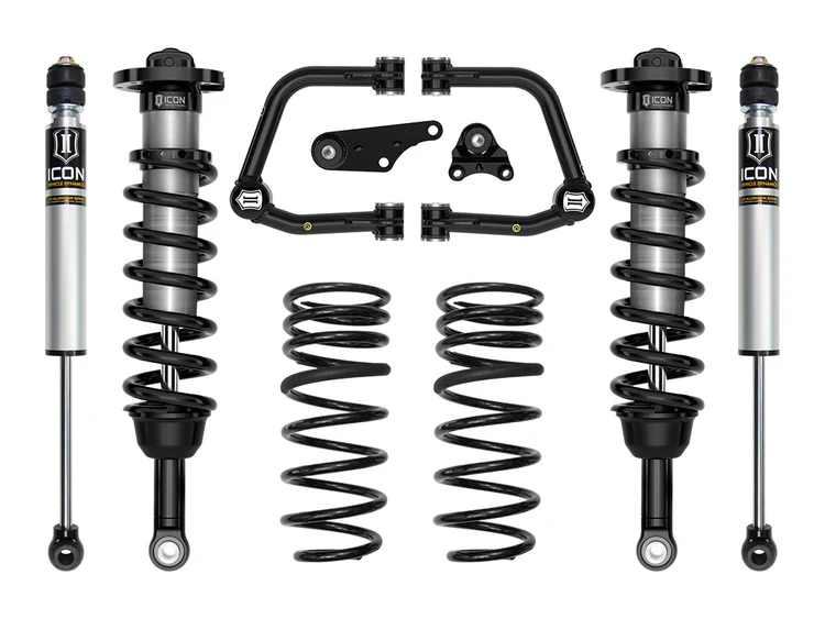 ICON 2024-2025 Toyota Tacoma 1.25-3" Lift, Stage 2 Suspension System, Tubular, Overland Rear Springs
