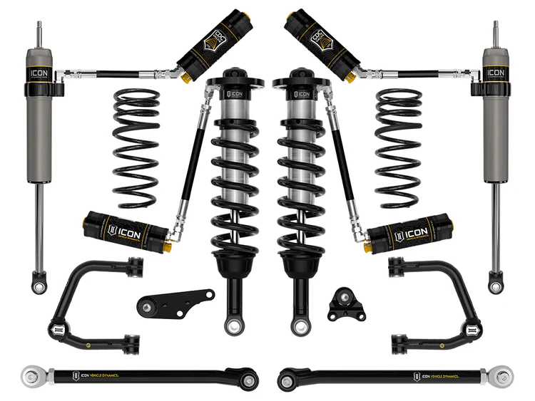 ICON 2024-2025 Toyota Tacoma 1.25-3" Lift, Stage 8 Suspension System, Tubular, Overland Rear Springs