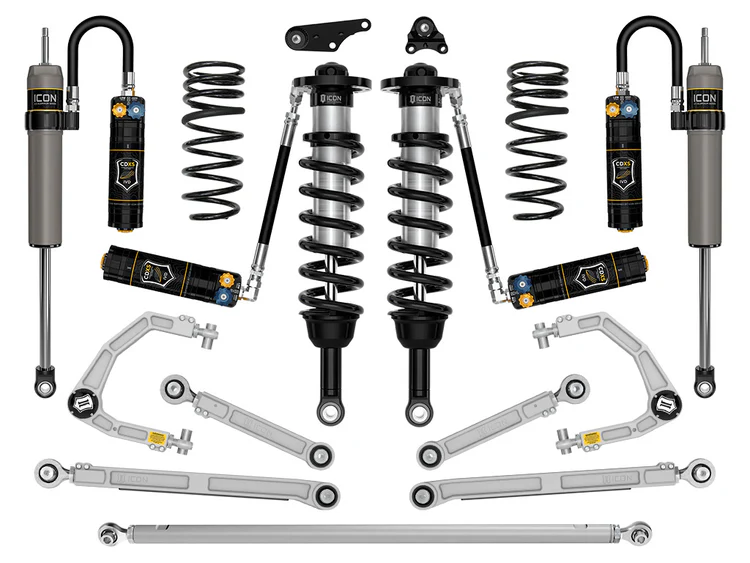 ICON 2024-2025 Toyota Tacoma 1.25-3" Lift, Stage 12 Suspension System, Billet, Overland Rear Springs