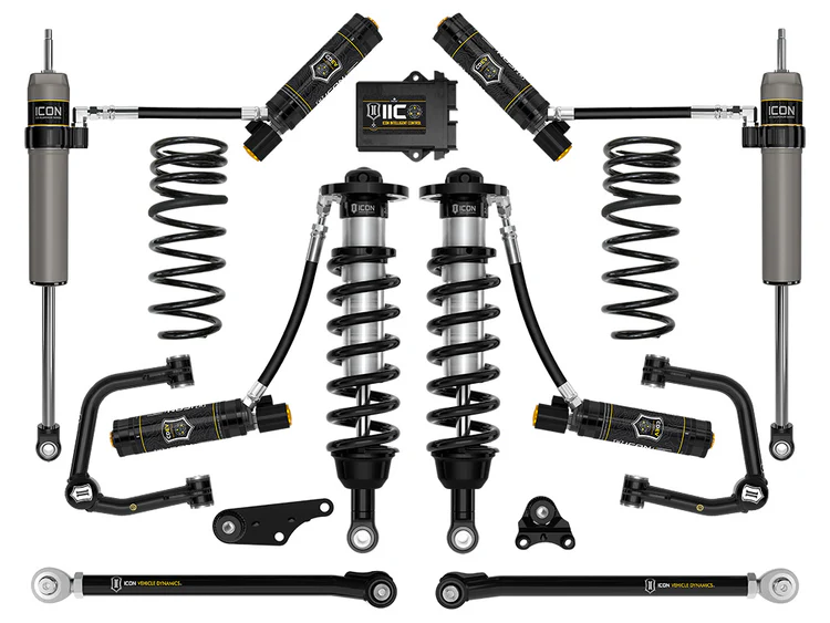 ICON 2024-2025 Toyota Tacoma 1.25-3" Lift, Stage 10 Suspension System, Tubular, Triple Rate Rear Springs